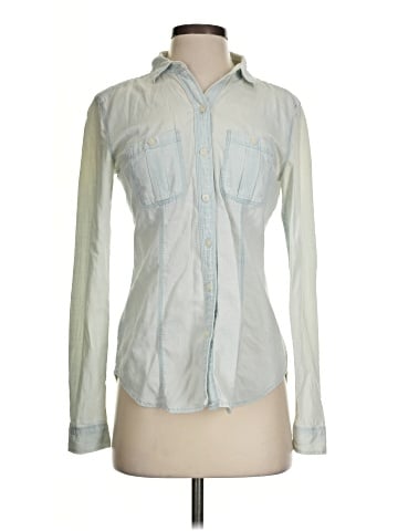Ann Taylor LOFT Long Sleeve Button-Down Shirt (view 1)