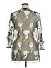 Alberto Makali 100% Polyester Silver 3/4 Sleeve Blouse Size XL - photo 2