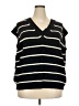 Ava & Viv Stripes Black Sweater Vest Size 2X - photo 1