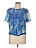 Alfred Dunner Blue Short Sleeve Blouse Size L (petite) - photo 1