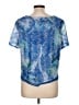 Alfred Dunner Blue Short Sleeve Blouse Size L (petite) - photo 2