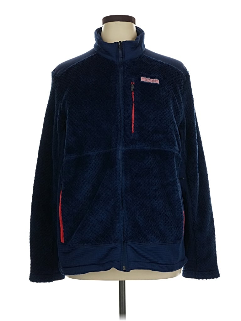 Pre-owned Vineyard Vines Fleece Jacket In Blue