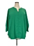 41Hawthorn 100% Polyester Green 3/4 Sleeve Blouse Size 3X - photo 1