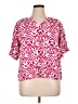 Jodifl 100% Rayon Pink Short Sleeve Blouse Size 1X - photo 1
