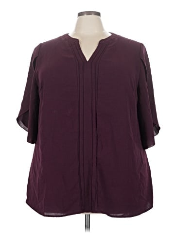 BLOOMCHIC Short Sleeve Blouse (view 1)