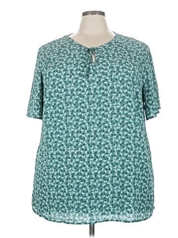 BLOOMCHIC Short Sleeve Blouse (view 1)