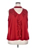Iz Byer Red Sleeveless Blouse Size 2X - photo 1