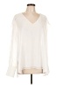 BCBGMAXAZRIA 100% Polyester Ivory Long Sleeve Blouse Size L - photo 1