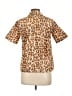 ROCHAS Animal Print Brown Short Sleeve Blouse Size 20 - photo 2