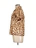 ROCHAS Animal Print Brown Short Sleeve Blouse Size 20 - photo 5