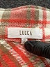 LUCCA 100% Polyester Plaid Orange Coat Size XS - photo 6