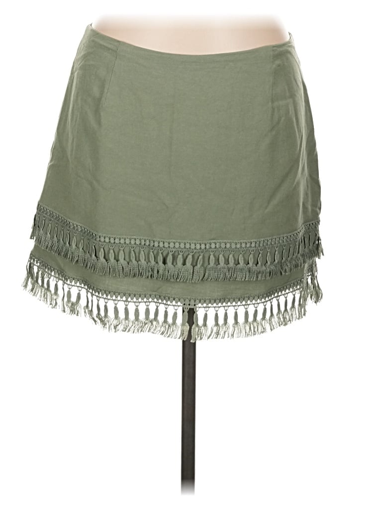 Pre-owned Lulus Casual Skirt In Green