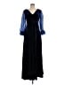Unbranded 100% Polyester Blue Cocktail Dress Size 8 - photo 1