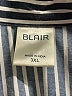 Blair Stripes Black 3/4 Sleeve Button-Down Shirt Size 3XL - photo 7