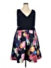 Xscape Floral Blue Cocktail Dress Size 20 - photo 1