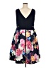 Xscape Floral Blue Cocktail Dress Size 20 - photo 2