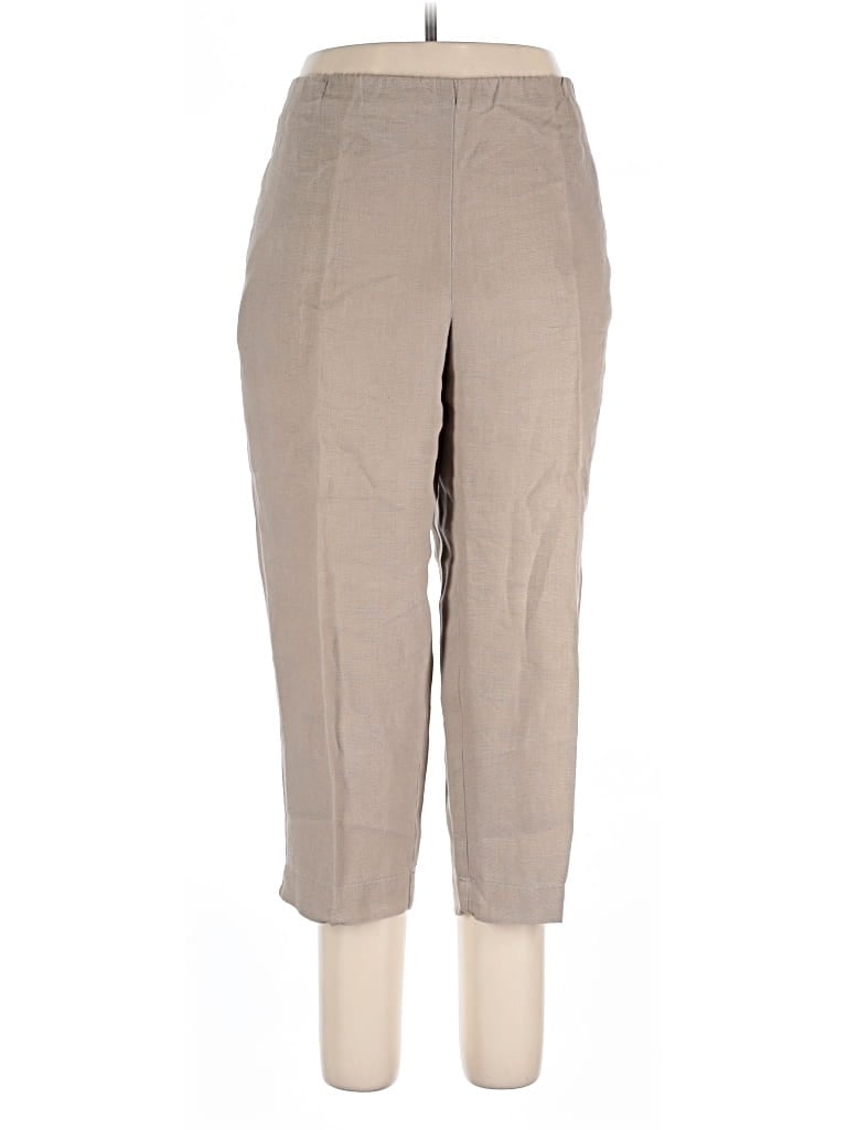 Pre-owned Purejill Linen Pants In Tan