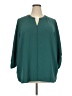 41Hawthorn 100% Polyester Teal 3/4 Sleeve Blouse Size 3X - photo 1
