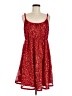 Torrid 100% Polyester Stars Red Cocktail Dress Size Med Plus (00) - photo 1