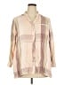 Melissa McCarthy Seven7 100% Viscose Rayon Tan 3/4 Sleeve Button-Down Shirt Size 2X - photo 1