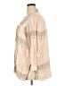 Melissa McCarthy Seven7 100% Viscose Rayon Tan 3/4 Sleeve Button-Down Shirt Size 2X - photo 5