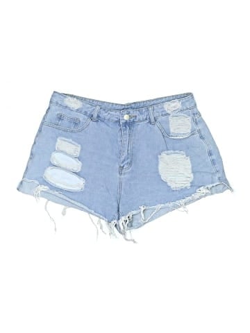 Shein Curve Denim Shorts (view 1)