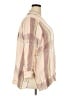 Melissa McCarthy Seven7 100% Viscose Rayon Tan 3/4 Sleeve Button-Down Shirt Size 2X - photo 4