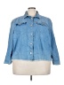 Levi's Blue 3/4 Sleeve Button-Down Shirt Size 3X - photo 1