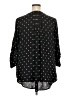 41Hawthorn 100% Polyester Polka Dots Black 3/4 Sleeve Blouse Size 3X - photo 2