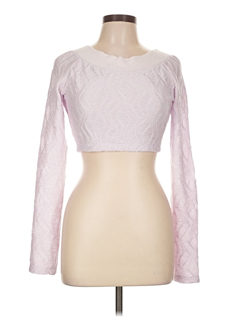 Pre-owned Free People Long Sleeve T-shirt In Pink