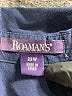 Roaman's Blue 3/4 Sleeve Button-Down Shirt Size 22W - photo 7