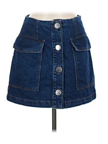 Topshop Denim Skirt (view 1)