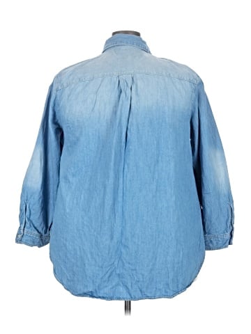 Lane Bryant 3/4 Sleeve Button-Down Shirt (view 2)