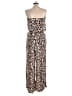 Express 100% Rayon Animal Print Brown Jumpsuit Size L - photo 2