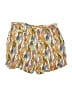 Julie Brown 100% Rayon Print Gold Orange Shorts Size 8 - photo 2