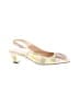 J. Renee Checkered-gingham Ivory Heels Size 7 - photo 1