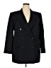 Rena Rowan 100% Wool Black Wool Blazer Size 18 - photo 1