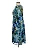 London Times Print Blue Cocktail Dress Size 16 - photo 5