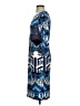 Spense Print Blue Cocktail Dress Size 4 - photo 5