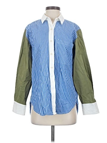 Free Assembly 3/4 Sleeve Button-Down Shirt (view 1)