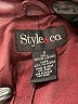 Style&Co 100% Polyester Burgundy Blazer Size S - photo 6