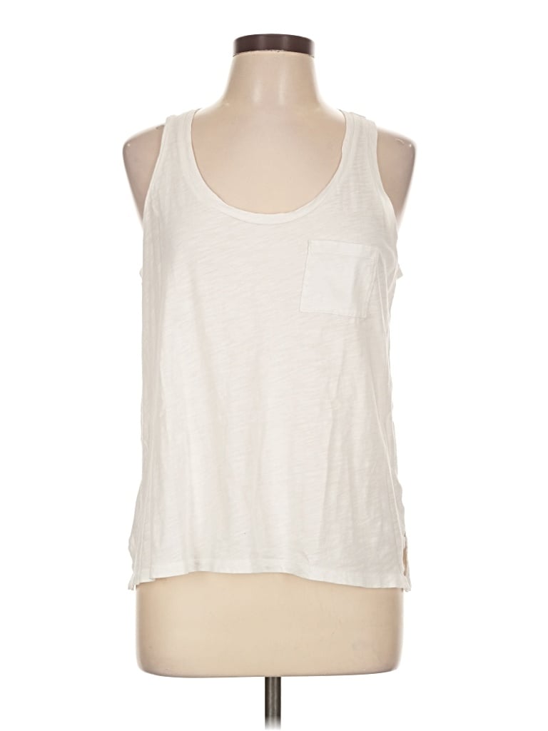 Pre-owned Madewell Sleeveless T-shirt In Ivory