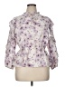 Alice Blue 100% Polyester Purple 3/4 Sleeve Blouse Size XL - photo 1