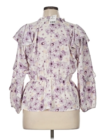 Alice Blue 3/4 Sleeve Blouse (view 2)