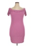 Decree Stripes Pink Casual Dress Size XL - photo 1