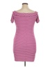 Decree Stripes Pink Casual Dress Size XL - photo 2
