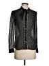 J.Crew Polka Dots Black Long Sleeve Silk Top Size 00 - photo 1