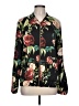 i Jeans by Buffalo 100% Polyester Floral Black Jacket Size L - photo 1