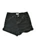 Forever 21 Solid Black Denim Shorts Size 28 waist - photo 1