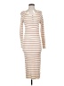 Roolee Stripes Ivory Casual Dress Size S - photo 1